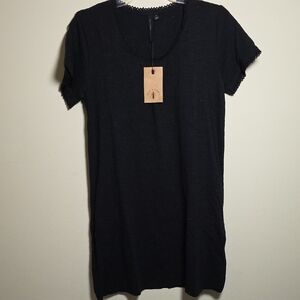 Anthropologie Knot Sisters Black Short Sleeve Dress. Size Small. Cute!
